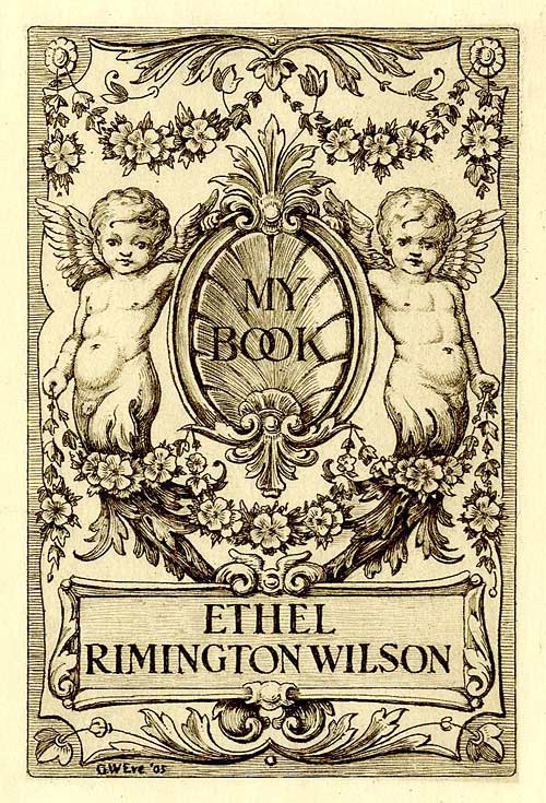 Bookplate of Ethel Rimington Wilson (c. 1905) Bookplate of Ethel Rimington Wilson (c. 1905)