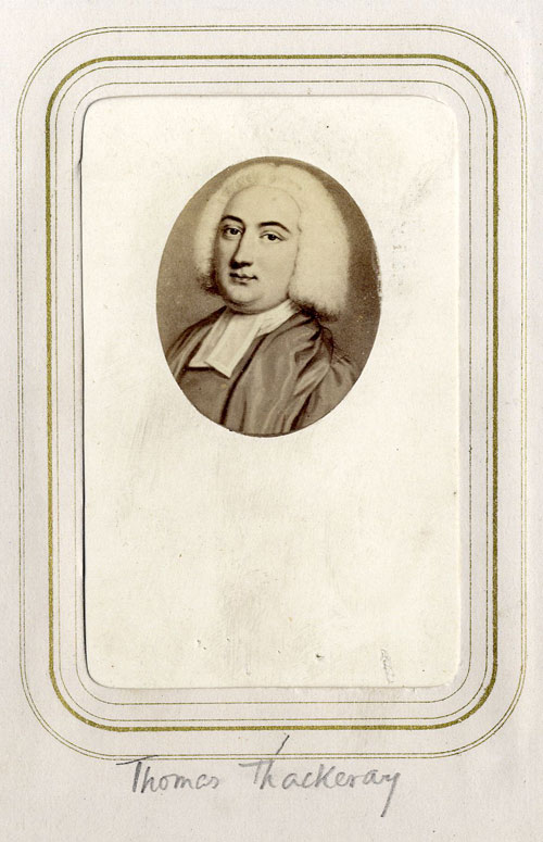 Thomas Thackeray, candidate for Provostship (Coll Photo 545/1) Thomas Thackeray, candidate for Provostship (Coll Photo 545/1)