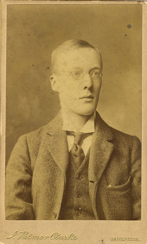 Edward J Dent, 1900 (photographer J. Palmer Clarke. EJD/5/1/1) Edward J Dent, 1900 (photographer J. Palmer Clarke. EJD/5/1/1)