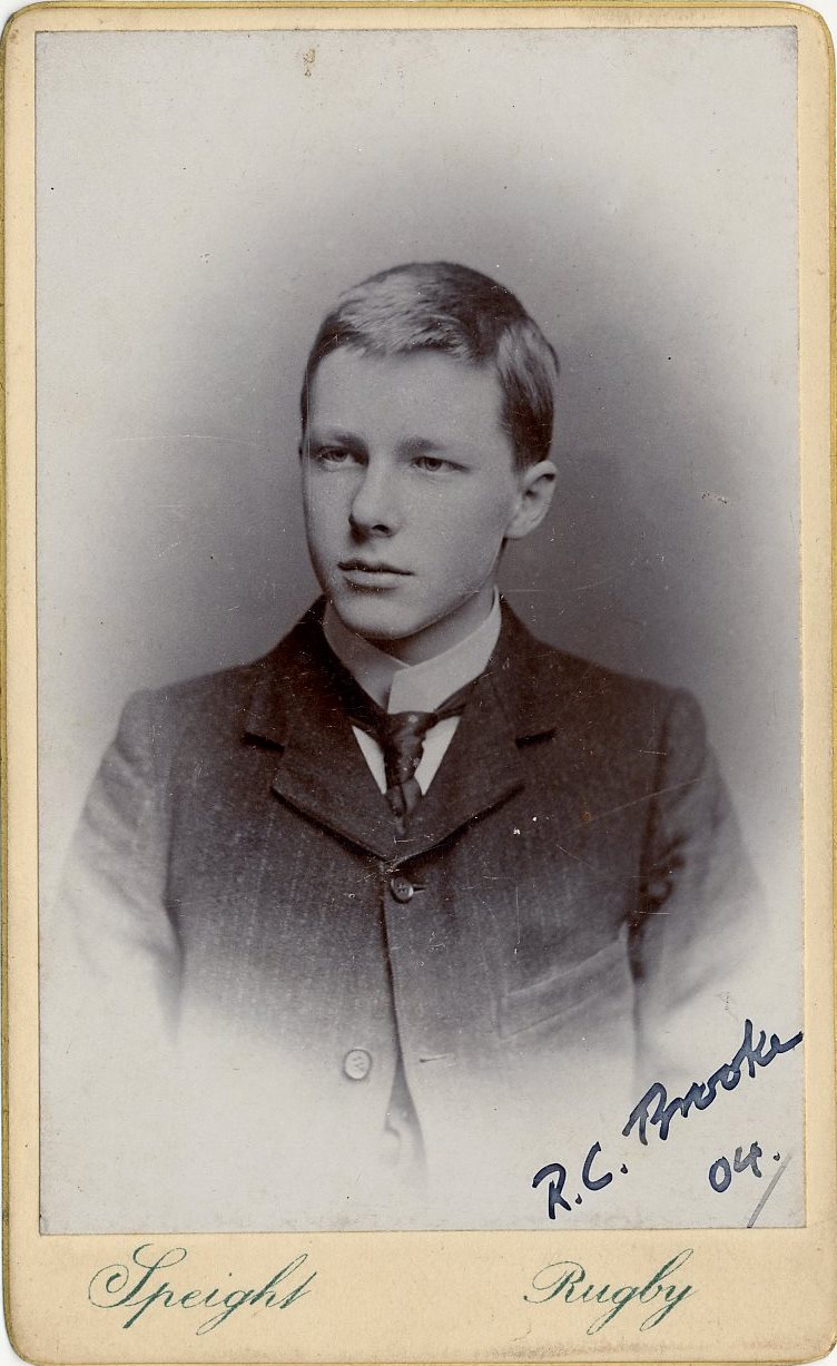 Studio photographs of Rupert Brooke, in 1893-5, 1904 and 1905. Photographer: E.H. Speight, Rugby. RCB/Ph/17.