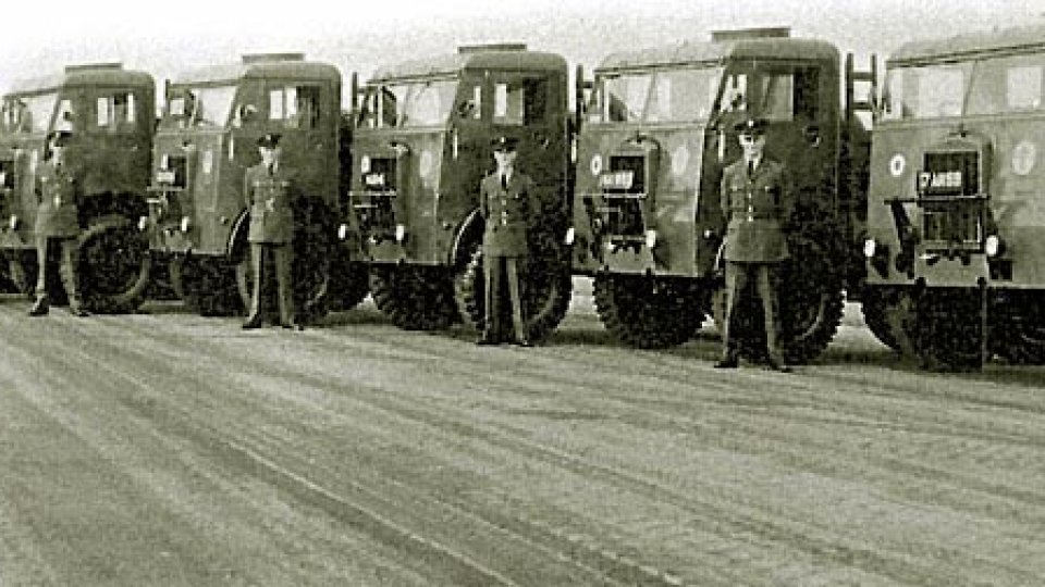 RAF soldiers and transport vehicles were billeted at King's during WWII