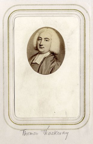 Thomas Thackeray, candidate for Provostship (Coll Photo 545/1) Thomas Thackeray, candidate for Provostship (Coll Photo 545/1)