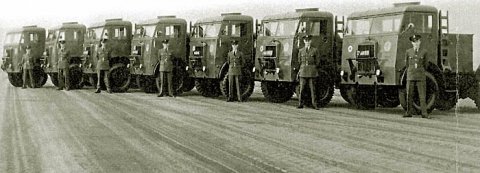 RAF soldiers and transport vehicles were billeted at King's during WWII