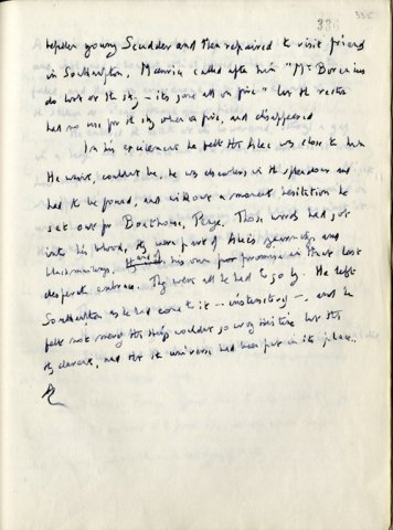 Page of manuscript alterations inserted into 1932 typescript of Maurice (EMF/vol4/1) Page of manuscript alterations inserted into 1932 typescript of Maurice (EMF/vol4/1)
