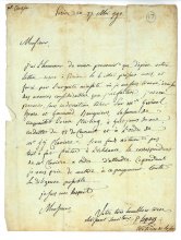 A signed letter, written in French, from P. Lepage, Treasurer of the Societe des Amis des Noirs, to Thomas Clarkson. Paris, 27 May 1790. St. John’s College Library, Cambridge. Doc 17 A signed letter, written in French, from P. Lepage, Treasurer of the Societe des Amis des Noirs, to Thomas Clarkson. Paris, 27 May 1790. St. John’s College Library, Cambridge. Doc 17