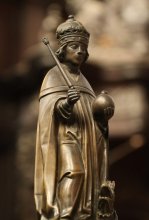 Henry VI (1421 - 1471) on the lectern in the Choir of the Chapel